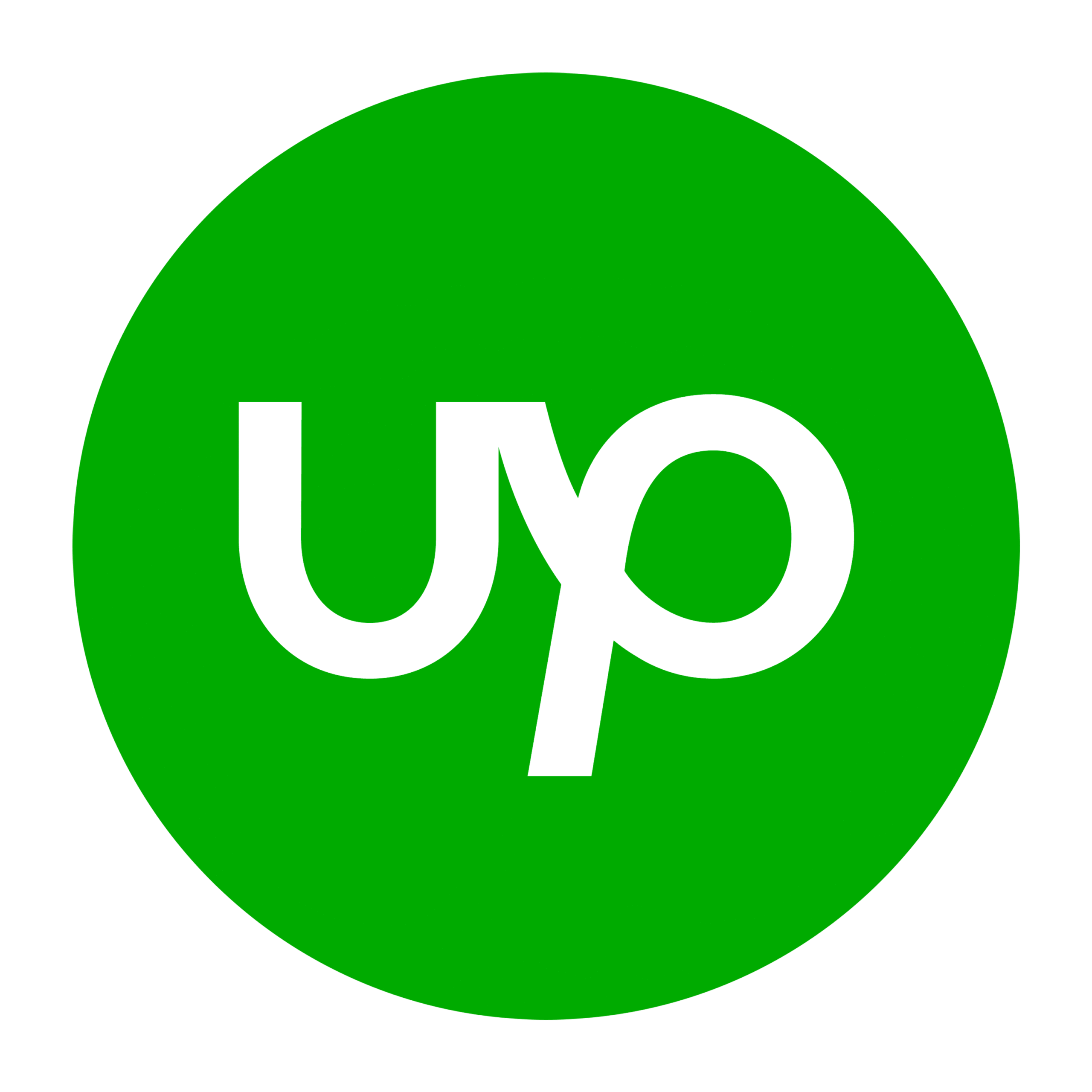 [CITYPNG.COM]Upwork Round Logo Icon PNG - 3000x3000